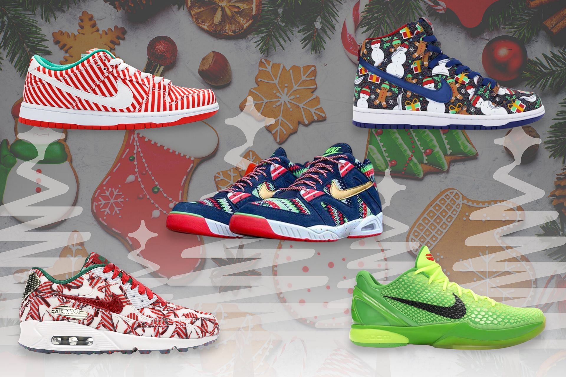 5 best Christmas-themed Nike sneakers of all time (Image via Sportskeeda)