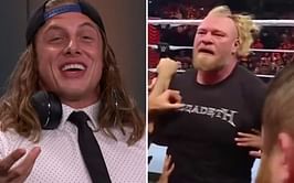 [PHOTO] Matt Riddle uses a bizarre object to threaten Brock Lesnar on RAW
