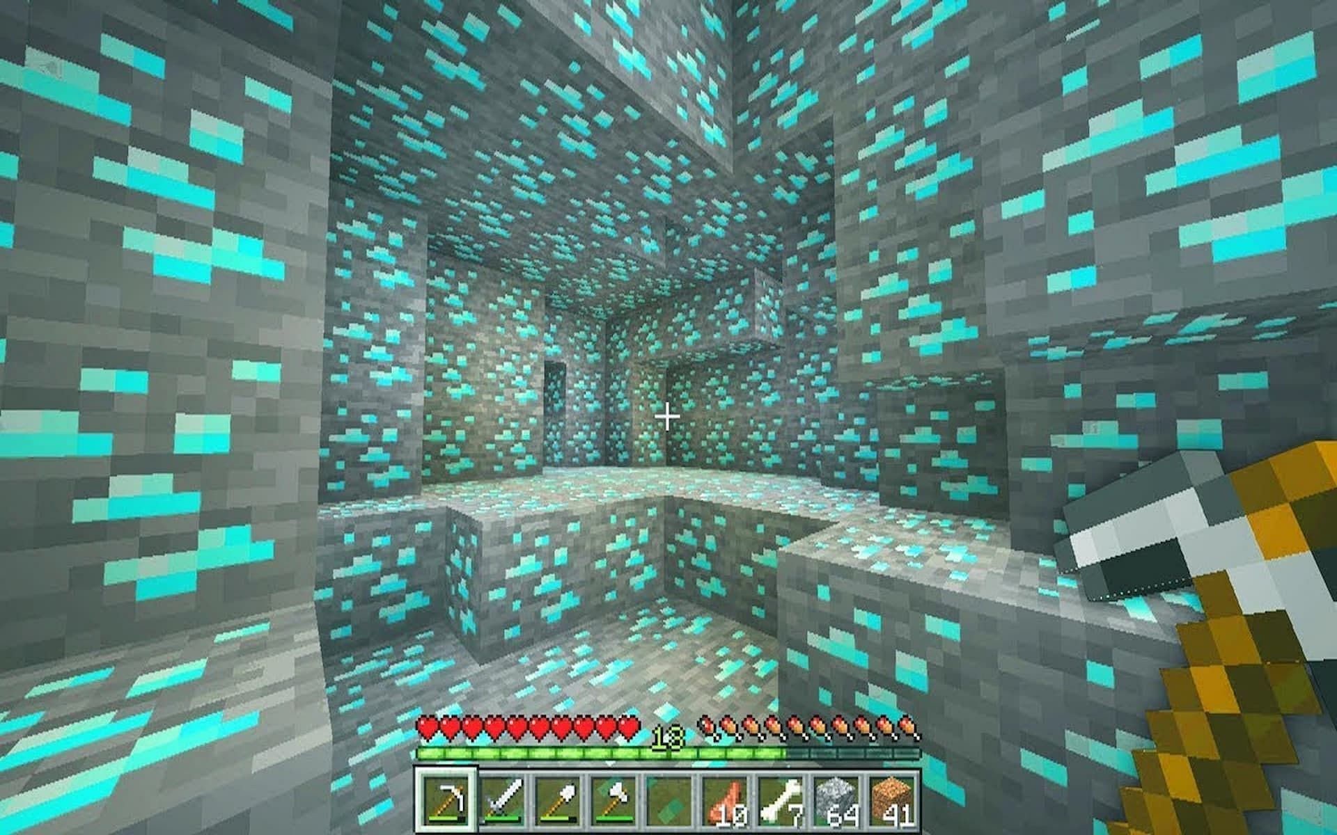 Players can find diamonds if they know where to look (Image via YouTube/Joshe)