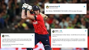 T20 World Cup 2022: "You know the best thing about time? It changes" - Twitterati in awe of Ben Stokes as he leads England to the title