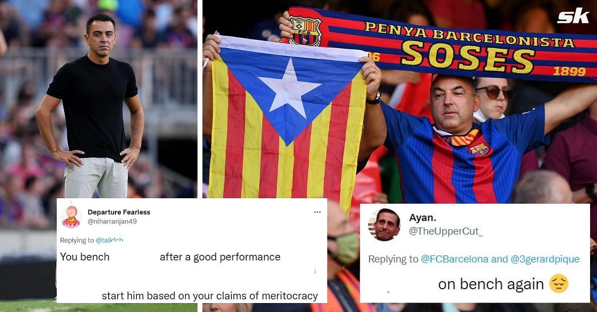 Barcelona fans not happy to see attacker dropped from starting XI