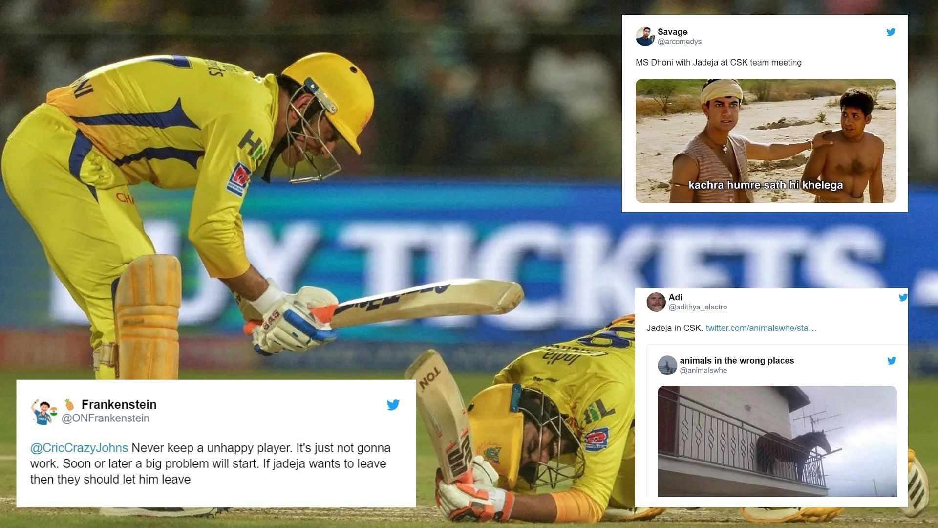 &quot;When MS talks, you listen&quot; - Twitter reacts to Ravindra Jadeja potentially staying with CSK upon MS Dhoni