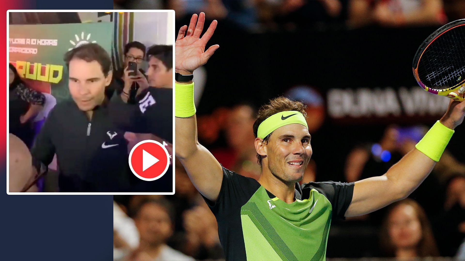 Rafael Nadal is welcomed with adulation by fans everywhere he goes.