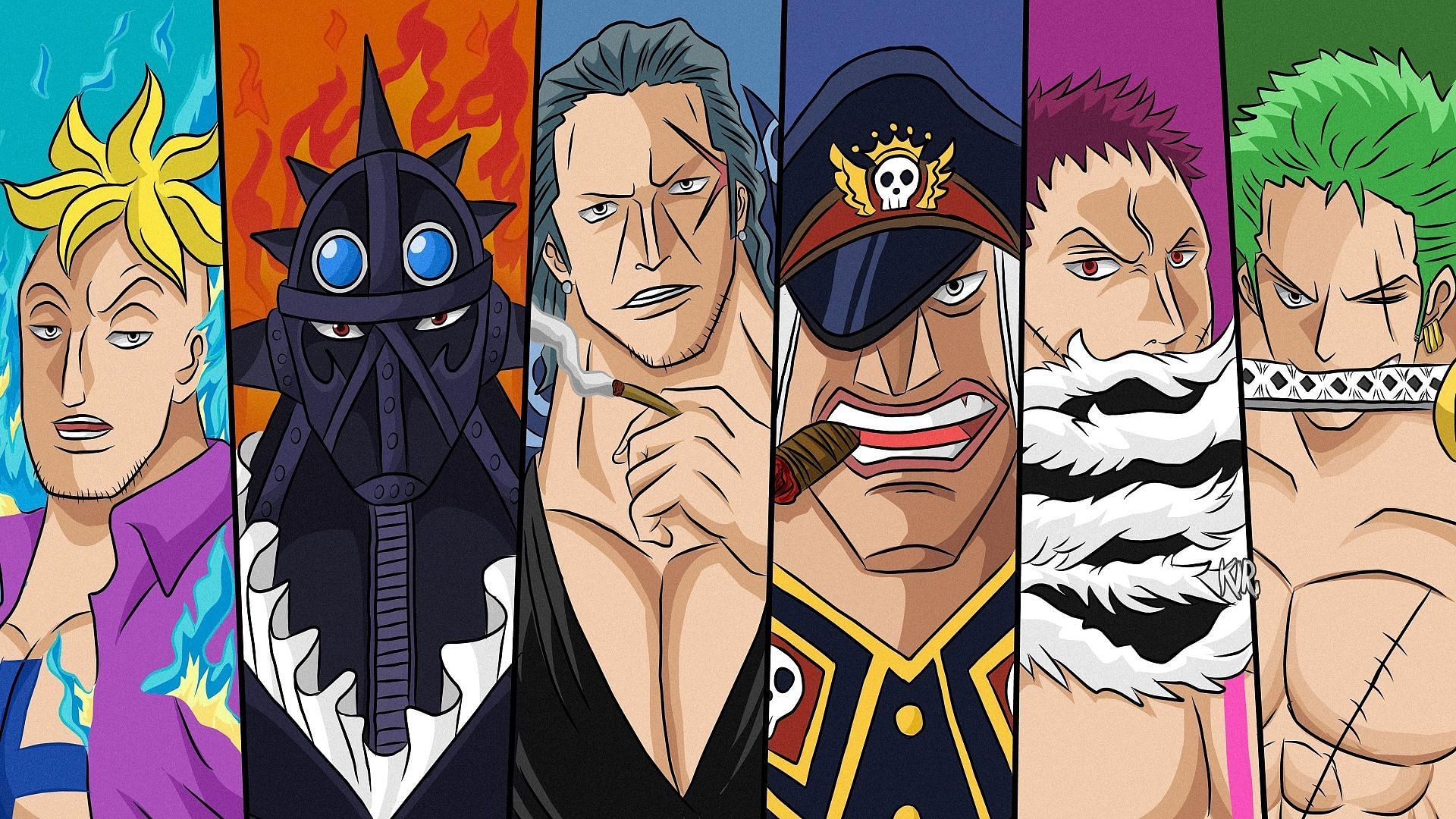 The first mates of the past and present Four Emperors (Image via Eiichiro Oda/Shueisha, One Piece)