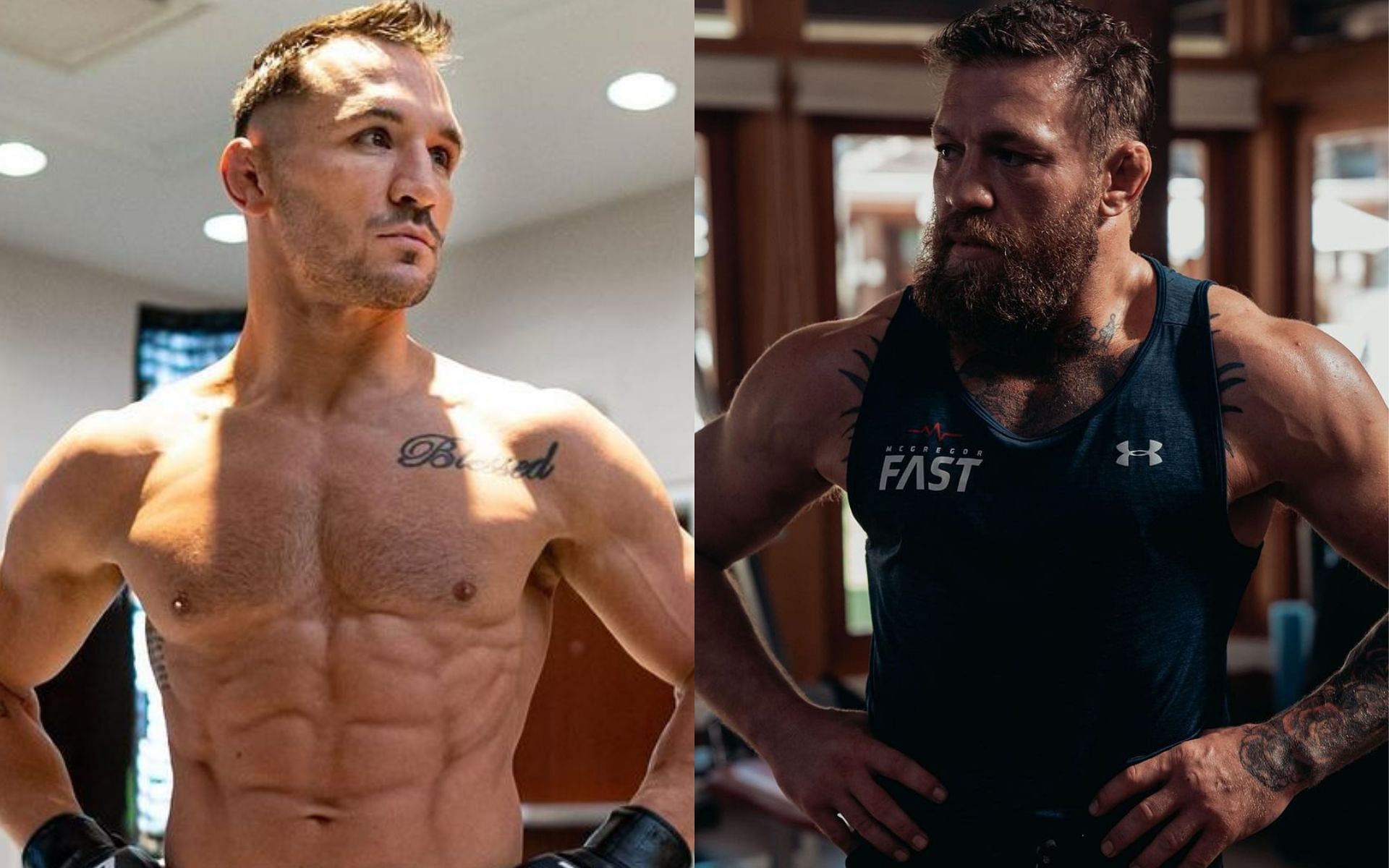 Michael Chandler (Left), Conor McGregor (Right) [Image courtesy: @mikechandlermma and @thenotoriousmma on Instagram]
