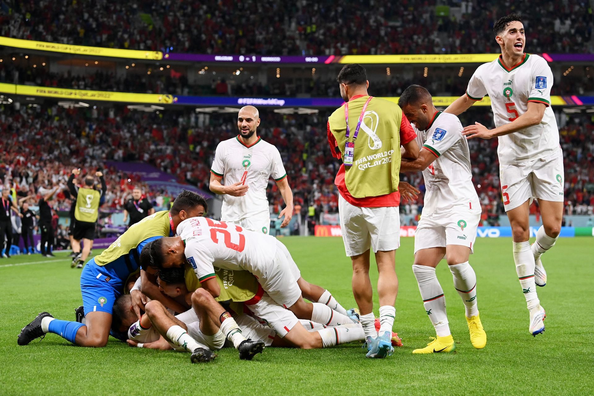 Belgium 0-2 Morocco: Sabiri scores first World Cup free kick