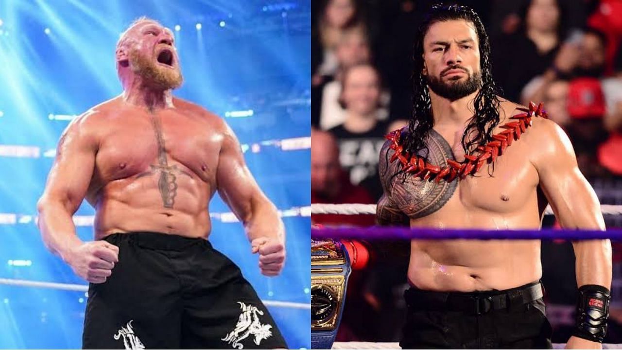 WWE सुपरस्टार्स ब्रॉक लैसनर और रोमन रेंस 
