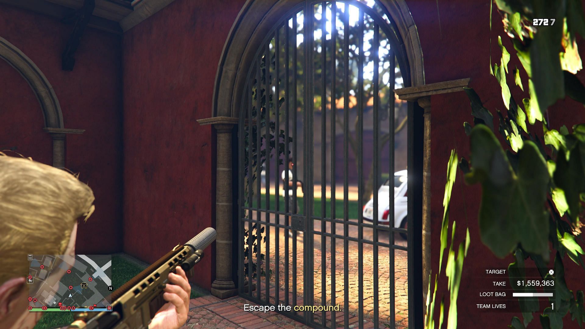 If you have the keys, this method will get you out quickly (Image via Rockstar Games)