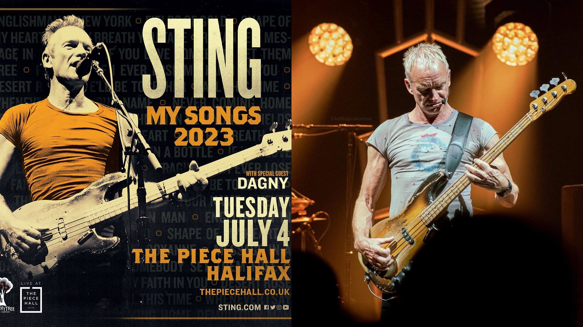 Sting My Songs UK Tour 2023 Tickets, where to buy, venues, dates, and more