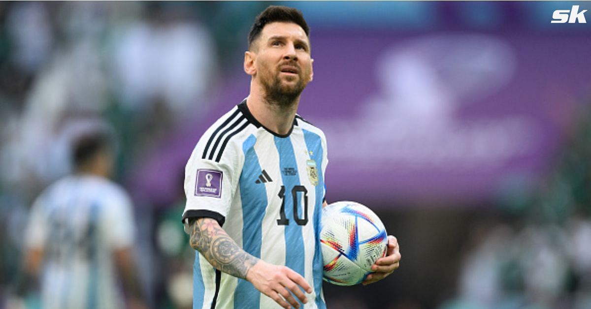 Argentina skipper Lionel Messi looks on during his team