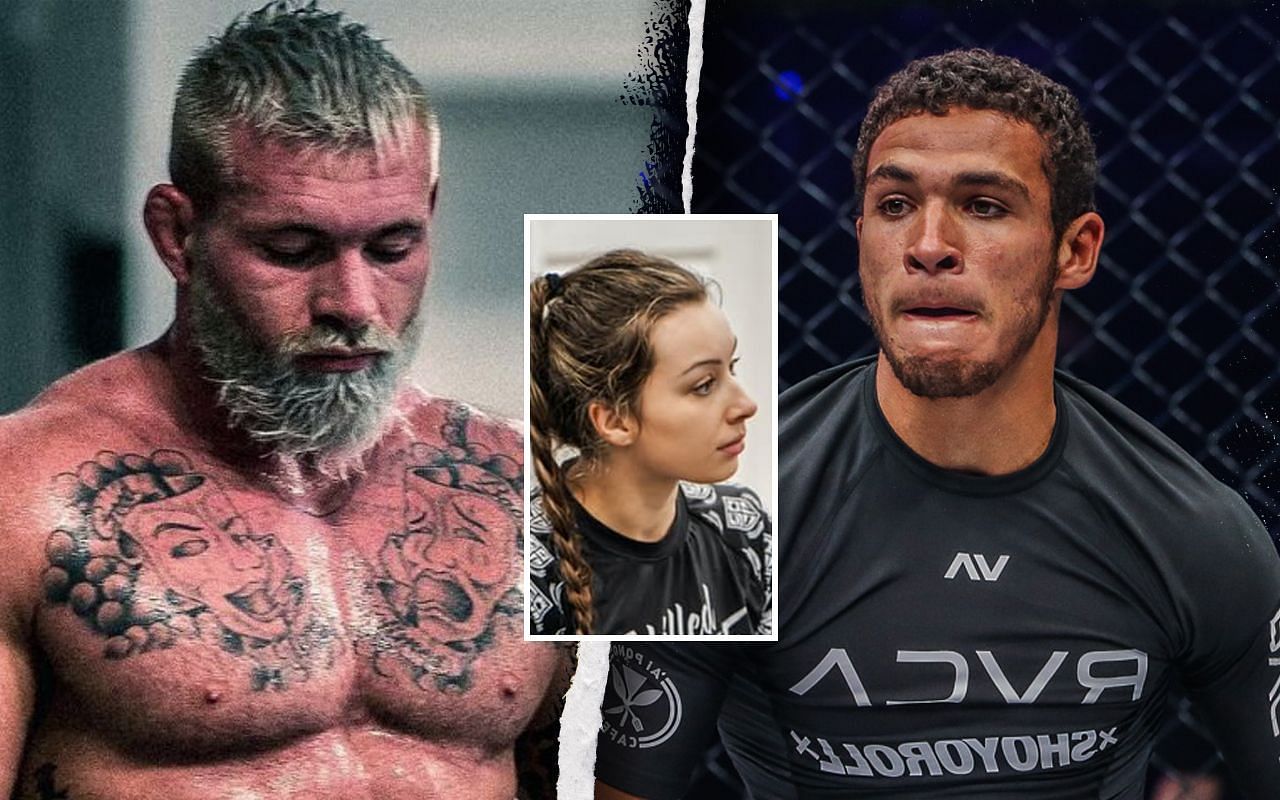 (left) Gordon Ryan, (middle) Danielle Kelly, and (left) Tye Ruotolo [Credit: ONE Championship/Instagram@gordonlovesjiujitsu]