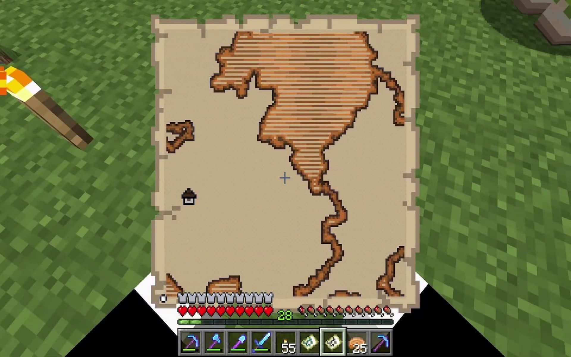 Players can use the explorers maps to locate riches (Image via YouTube/Waifu Simulator 27)