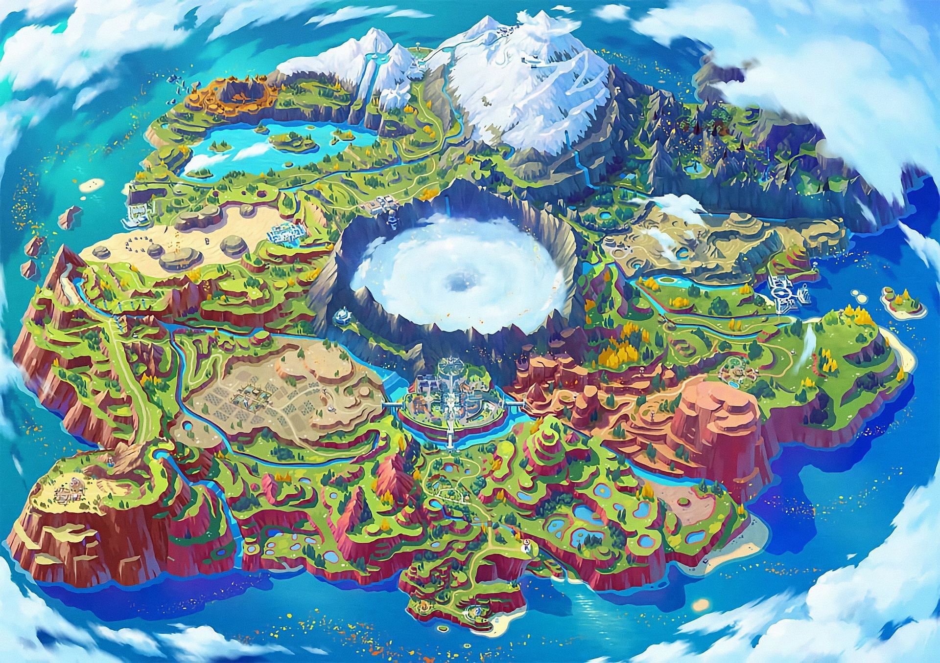 The new Pok&eacute;mon map could have something to do with Fortnite (Image via TeamRustFN on Twitter)