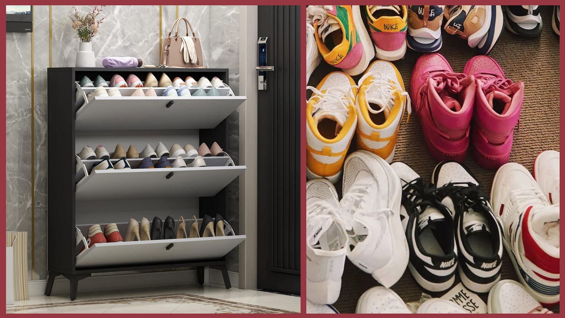 You can use shoe shelves and closet floor area to arrange your shoes properly (Image via Nike)
