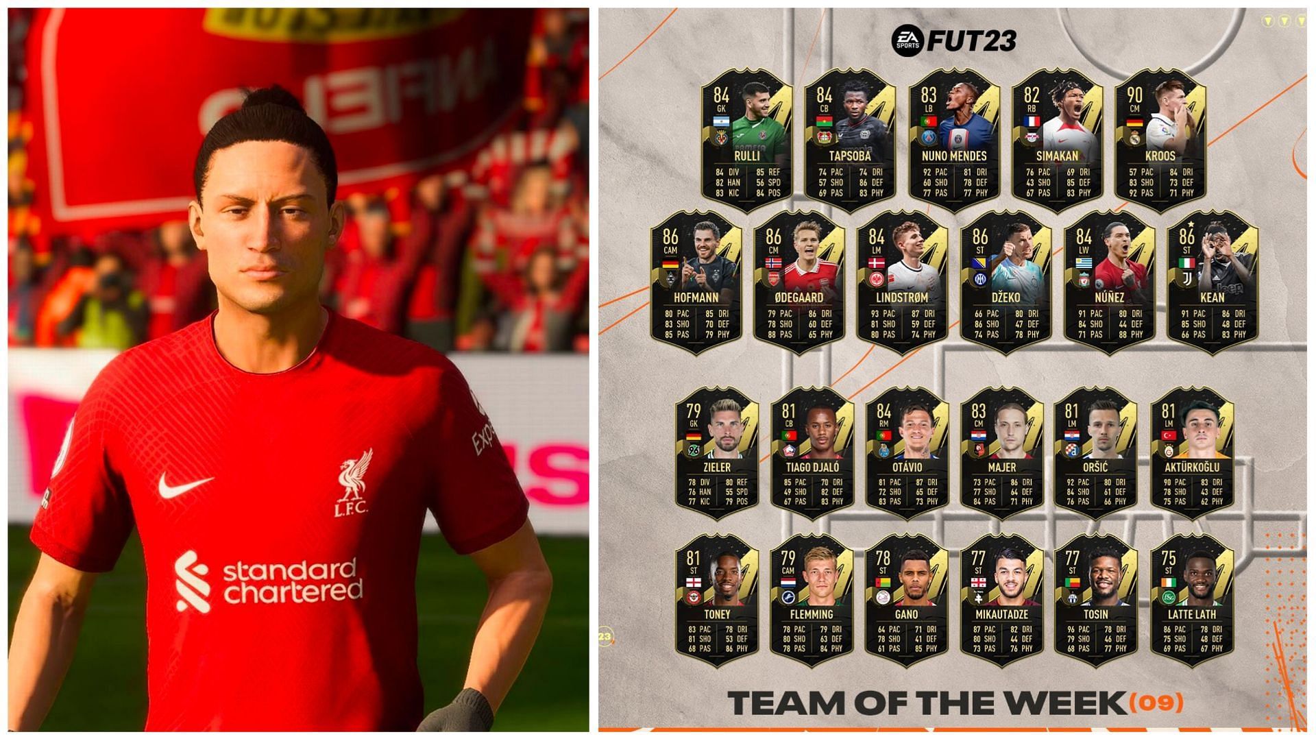 TOTW 9 has been released in FIFA 23 Ultimate Team (Images via EA Sports)