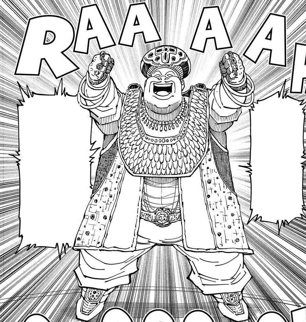 King Nasubi as he appears in the Hunter x Hunter manga (Image via Yoshihiro Togashi/Shounen Jump)