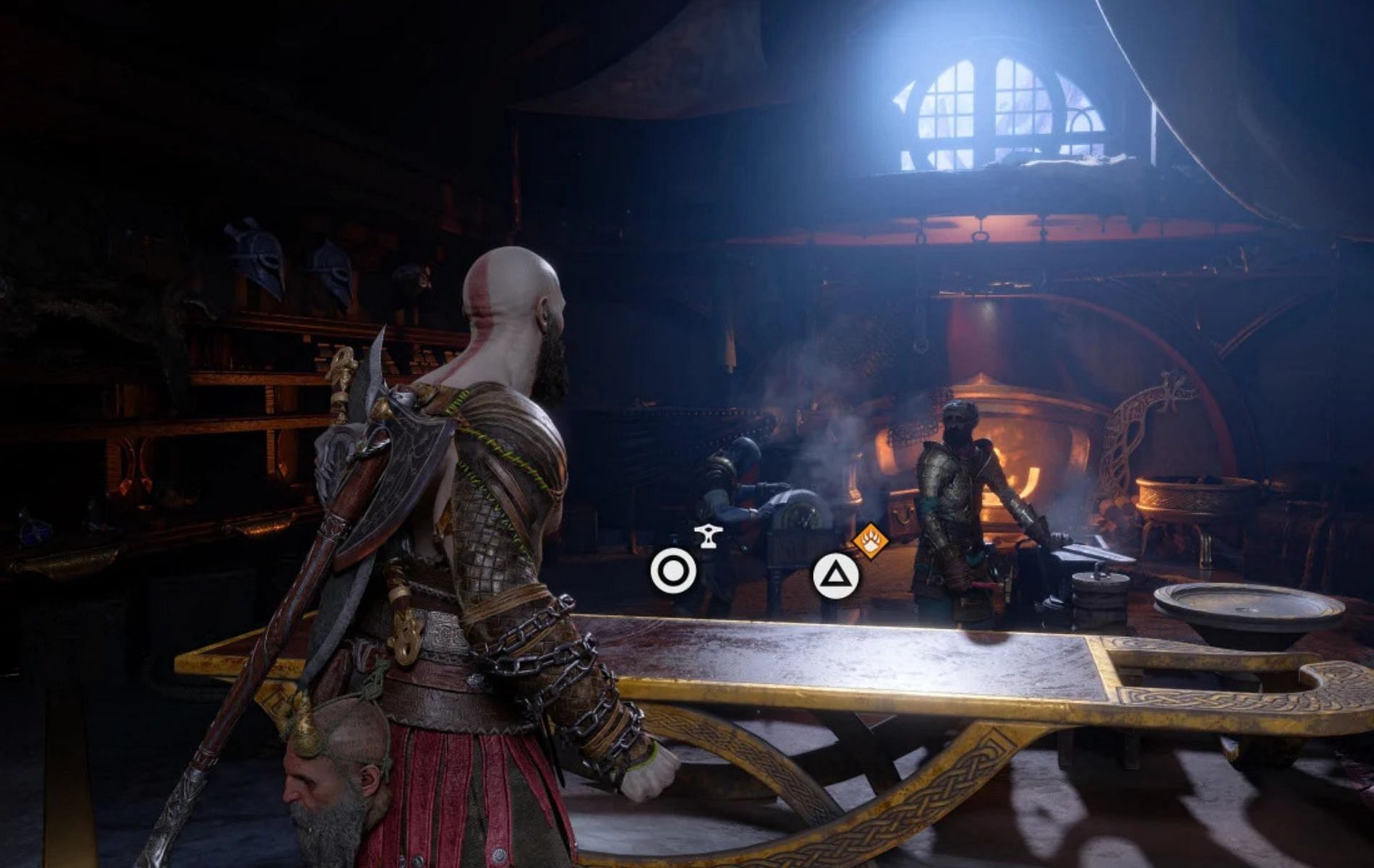 Huldra Brothers Workshop in God of War Ragnarok (Image via Jason&rsquo;s Video Games Source/YouTube)