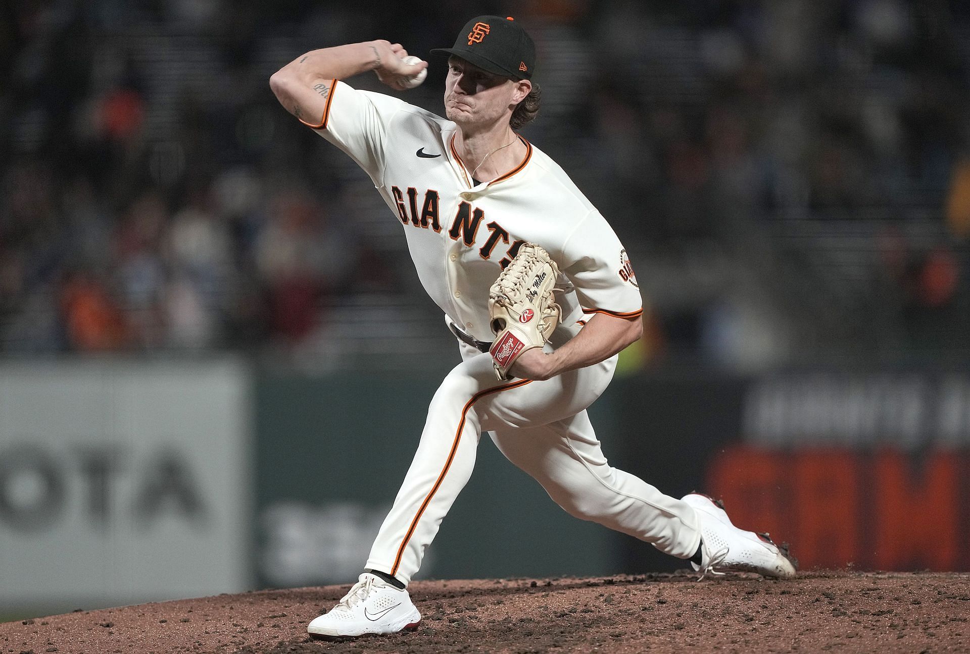 Shelby Miller playing for the San Francisco Giants
