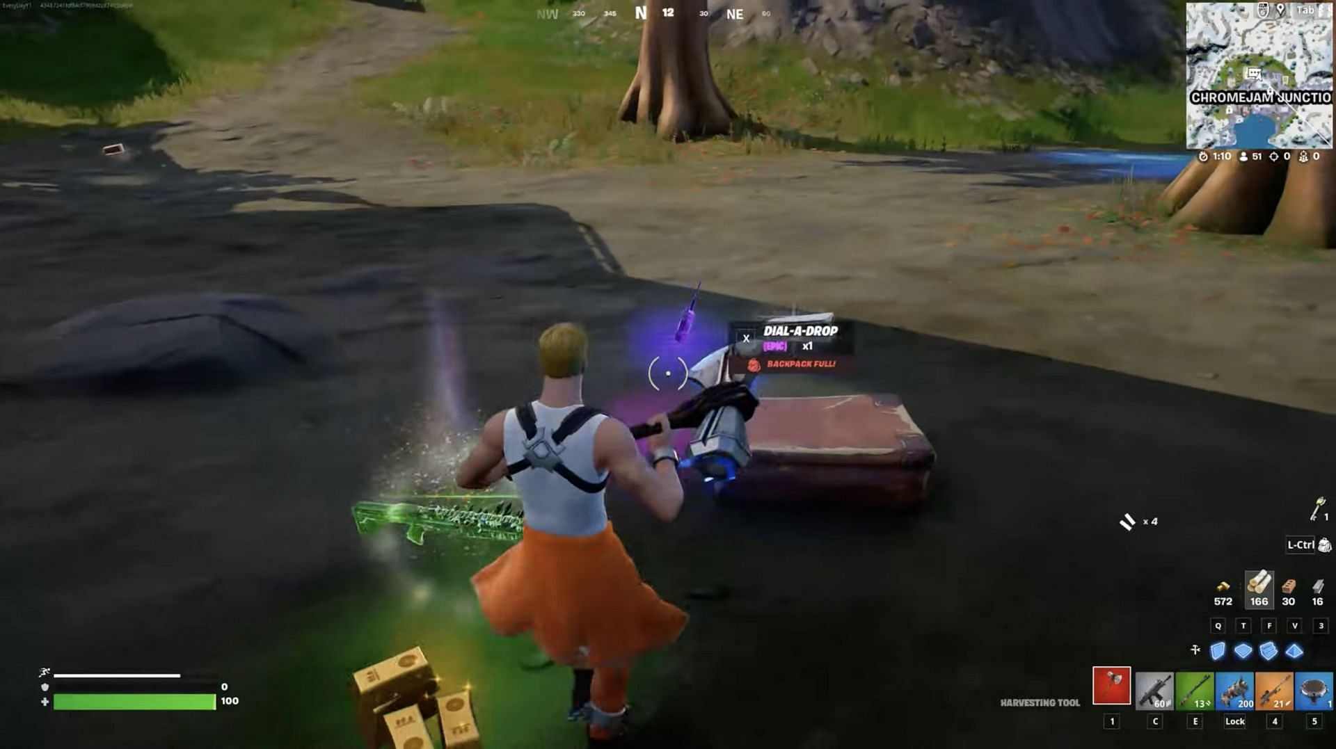 Dial-A-Drops can be found on the floor (Image via EveryDay FN on YouTube)