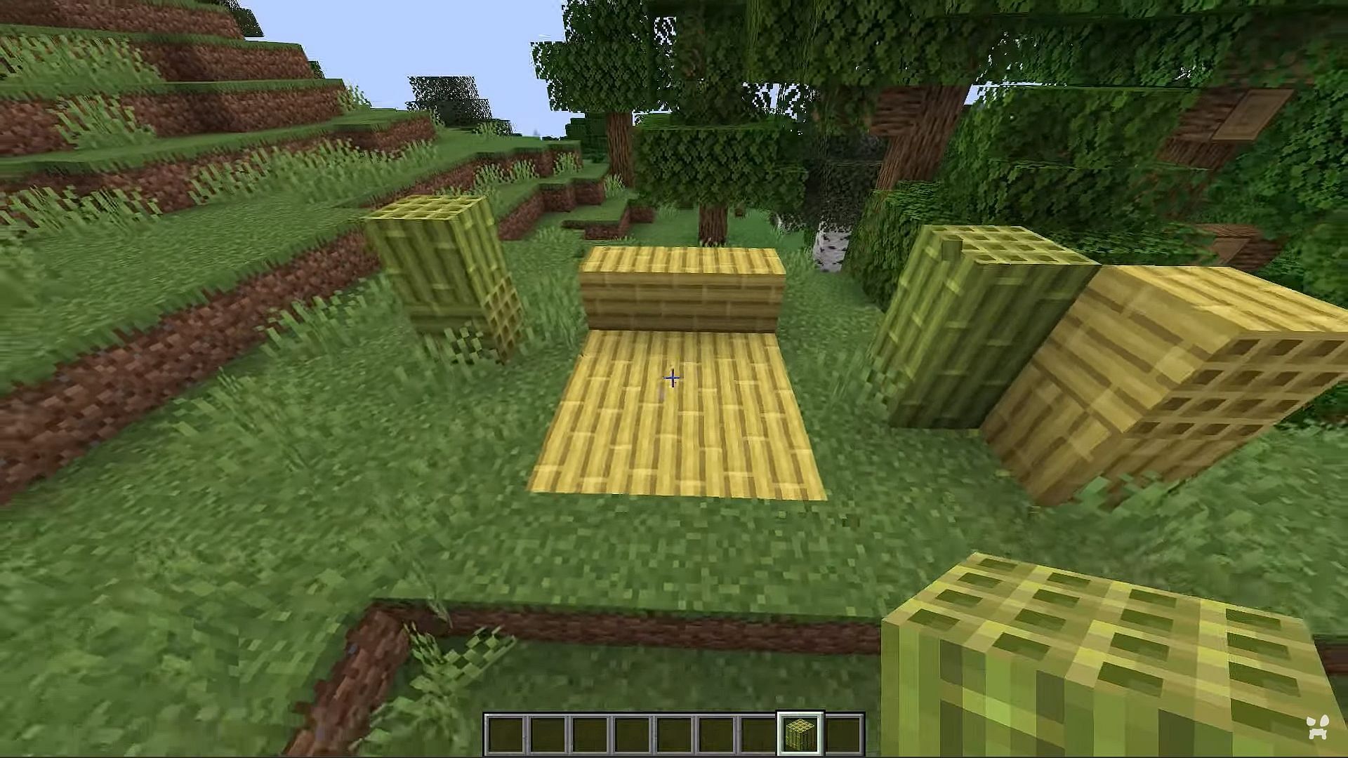 Bamboo textures have been slightly changed in the snapshot (Image via YouTube/wattles)