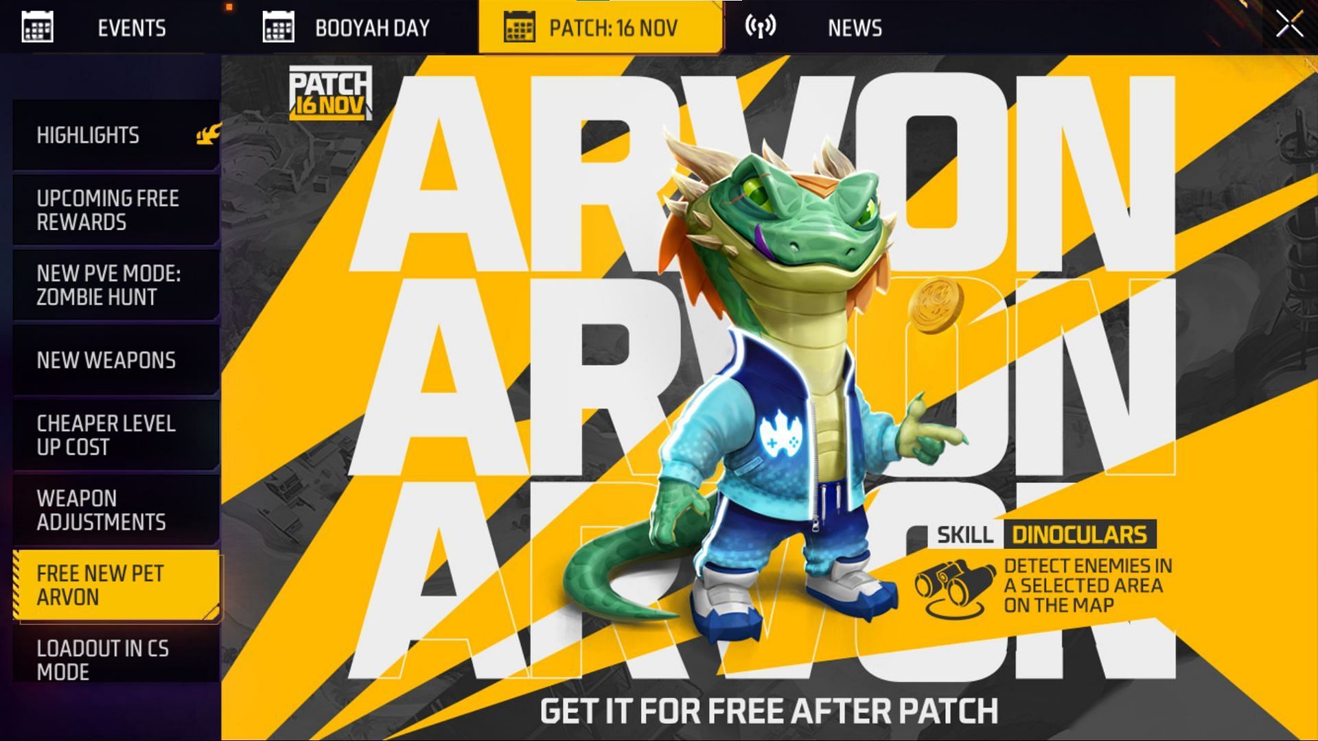 Avron pet (Image via Garena)