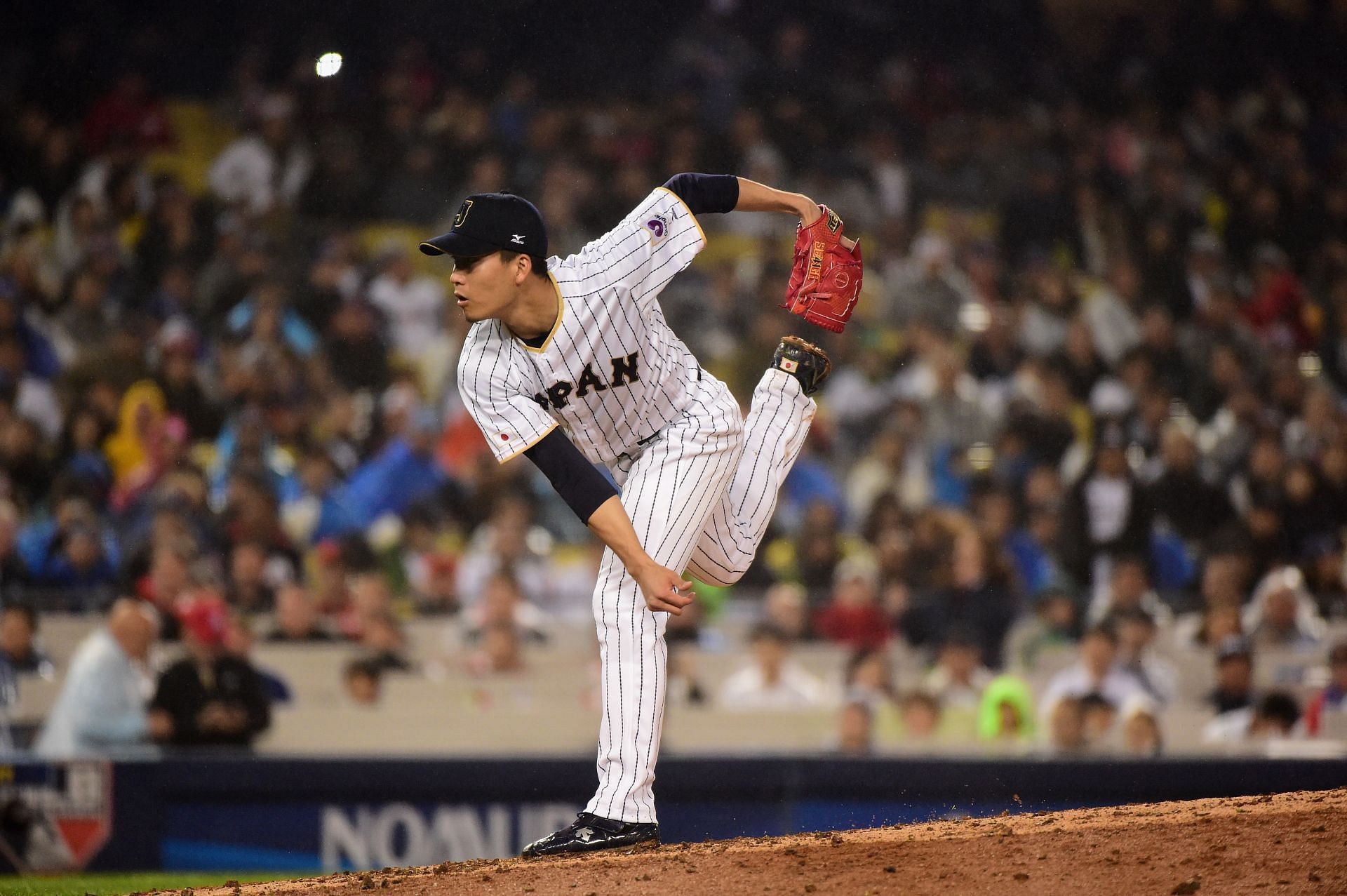 Kodai Senga during the World Baseball Classic