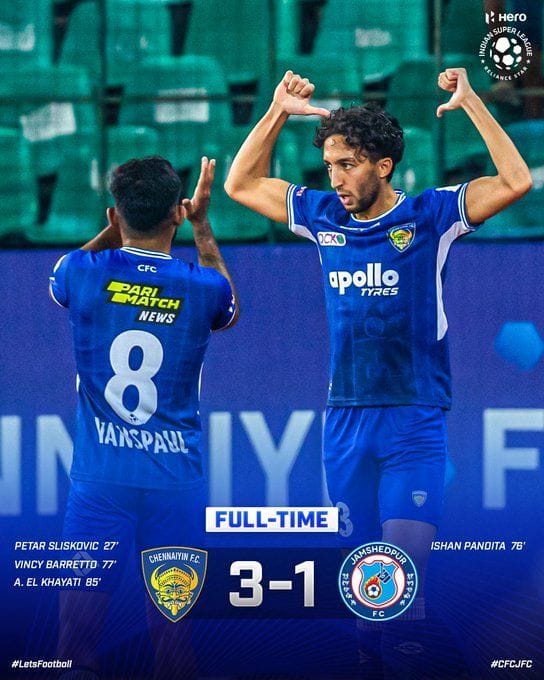 Updated ISL Points Table Kerala Blasters move up three places to third