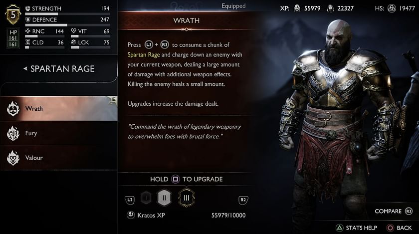 How to get the Legacy Spartan Rage in God of War Ragnarok Valhalla DLC