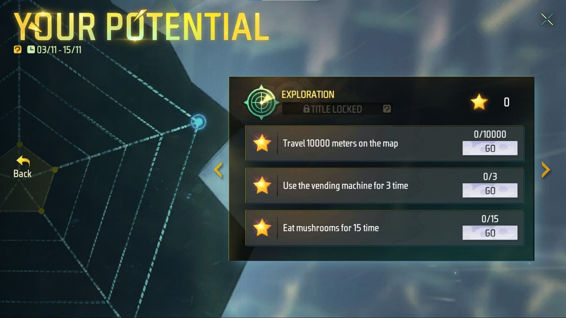 Exploration tasks (Image via Garena)