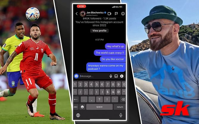 UFC welterweight contender hilariously uses FIFA World Cup reference to slide into Jan Blachowicz's DMs, invites former champ on his podcast