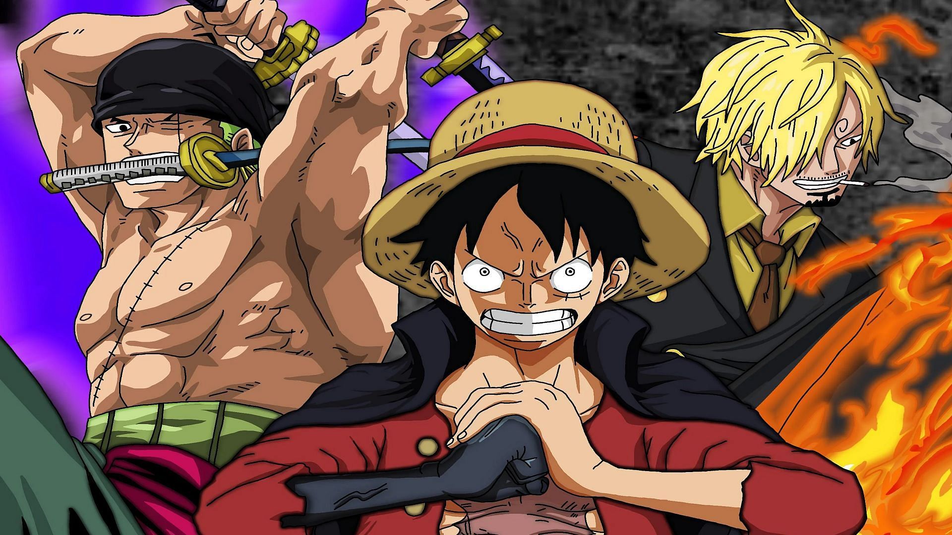 In One Piece the two main dynamics of Monster Trio are Luffy-Zoro and Zoro-Sanji (Image via Eiichiro Oda/Shueisha, One Piece)