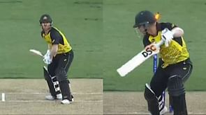 T20 World Cup 2022: [Watch] David Warner loses his stumps while attempting a right-handed shot against Naveen-ul-Haq
