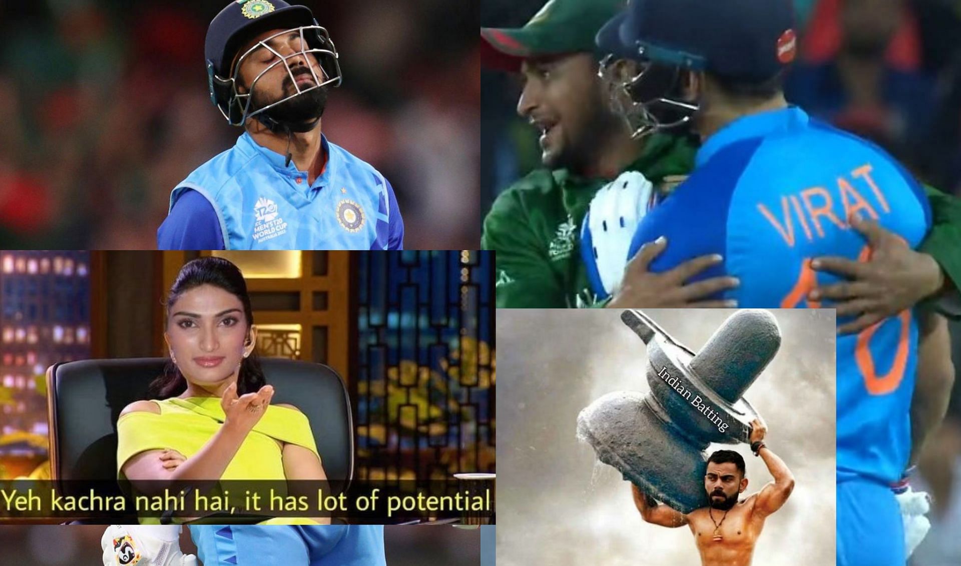Fans react after first innings on Wednesday