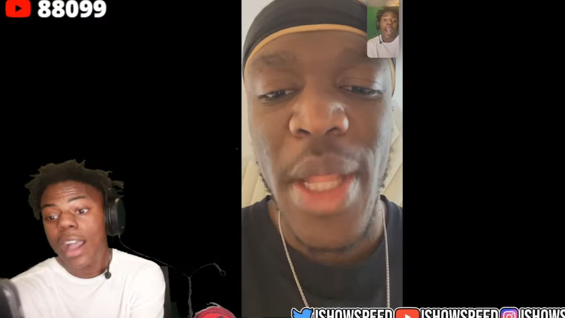 KSI and IShowSpeed wager ahead of World Cup 2022 (Image via YouTube)