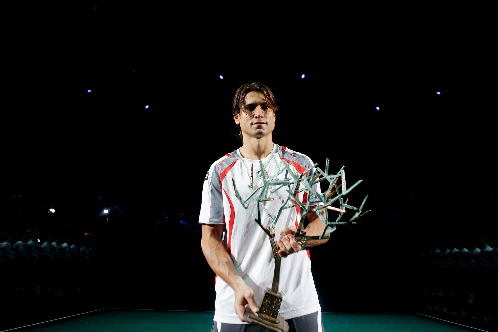 David Ferrer at the 2012 BNP Paribas Masters - Day Seven