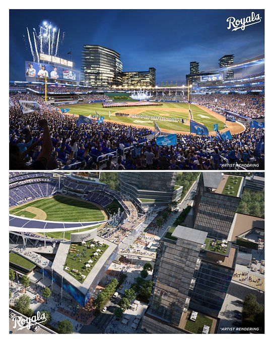 Kansas City Royals Float $2 Billion Plan for New Downtown Stadium and  Surrounding District