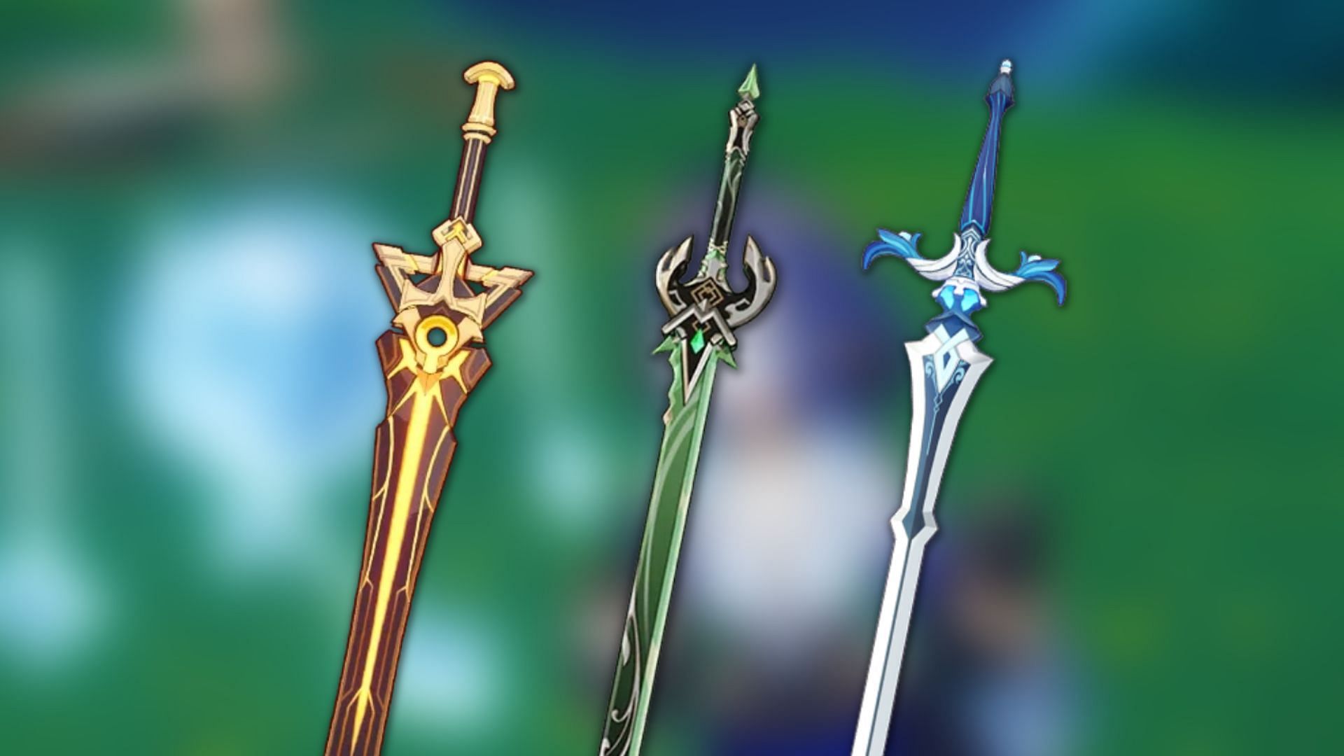 Best swords for Shield build (Image via HoYoverse)