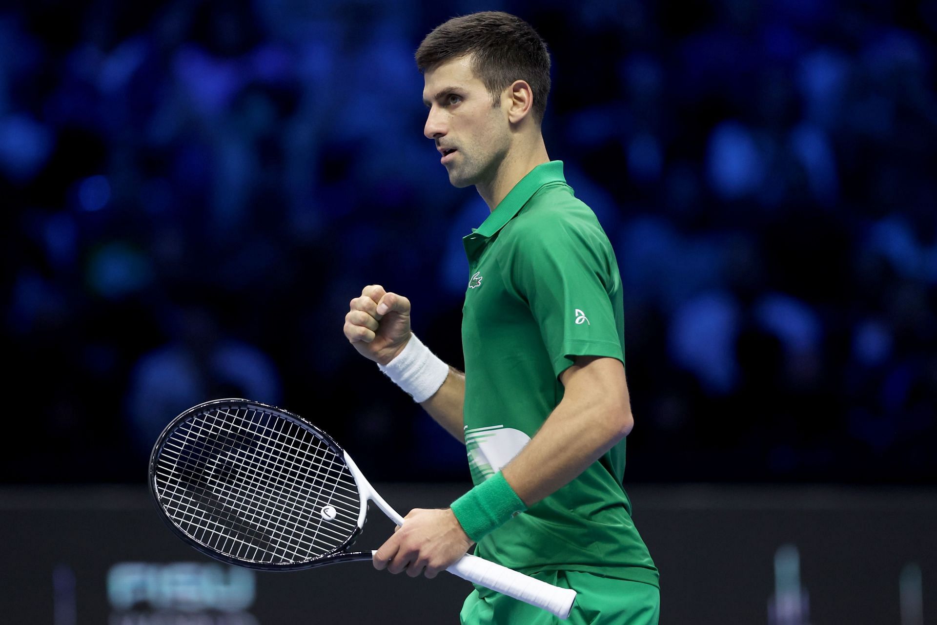 Novak Djokovic at the 2022 ATP Finals.