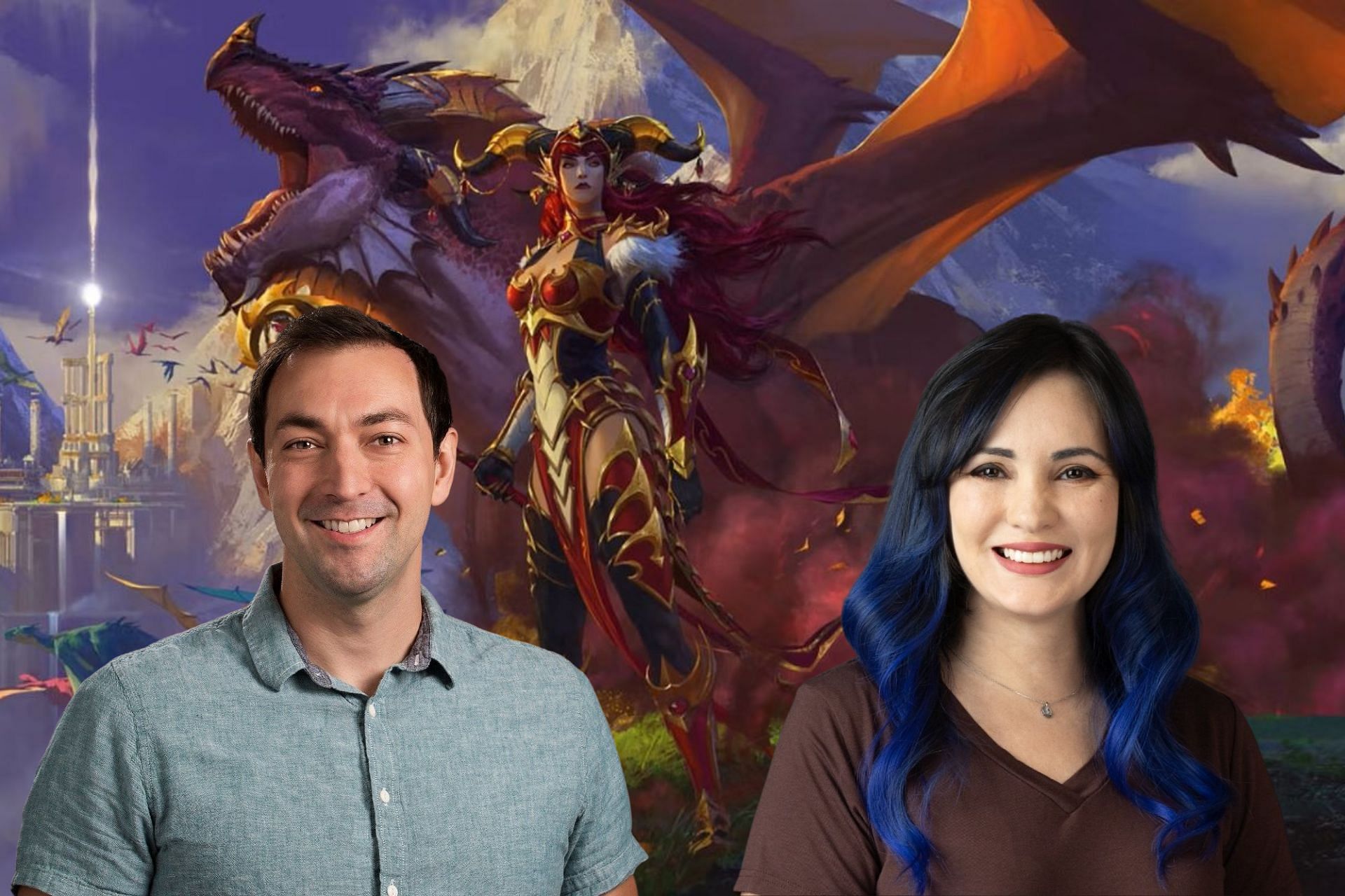 Morgan Day and Laura Sardinha recently sat down with Jason Parker to chat about WoW: Dragonflight (Image via Sportskeeda)