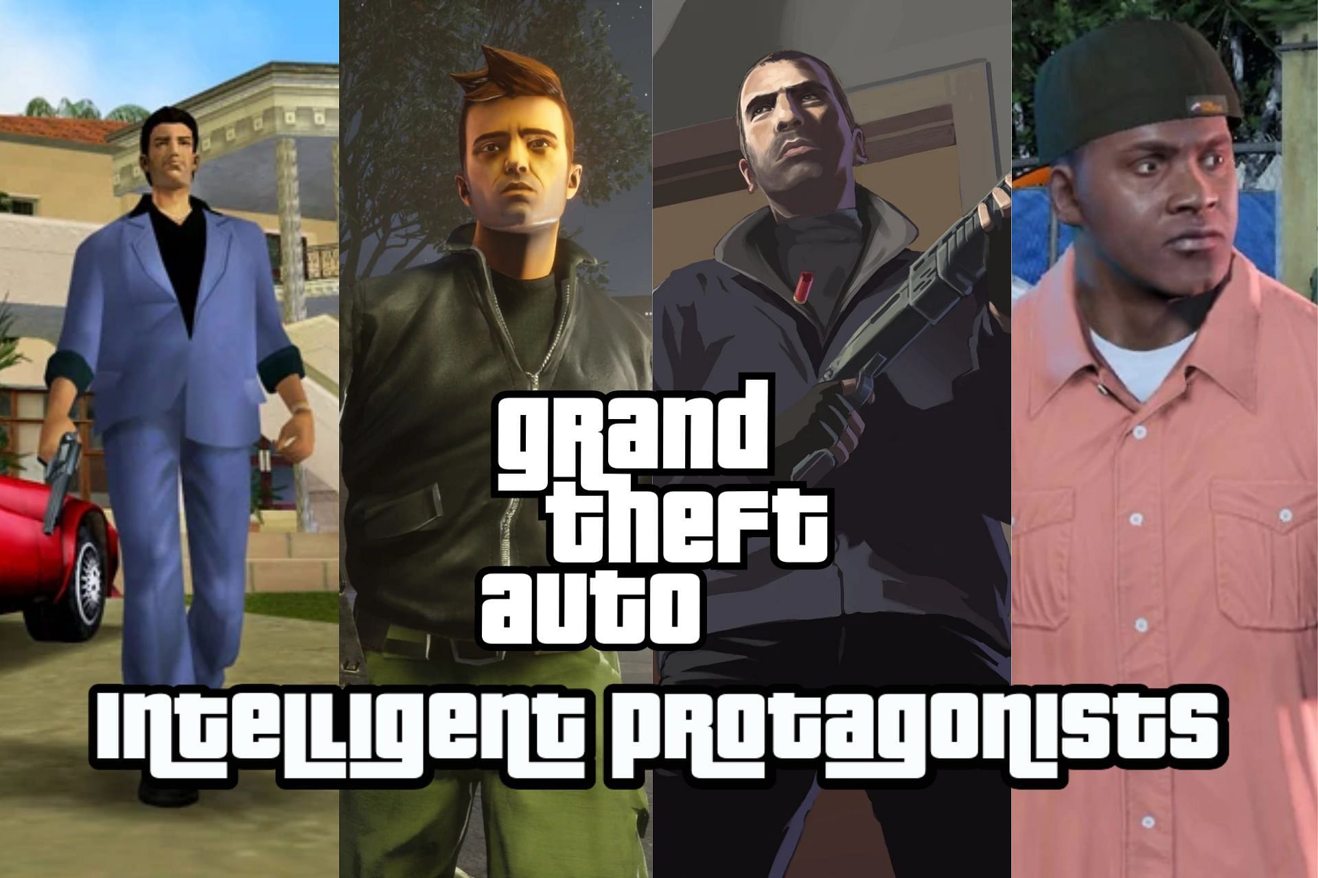 Five most intelligent protagonists in the GTA series (Images via GTA Fandom)