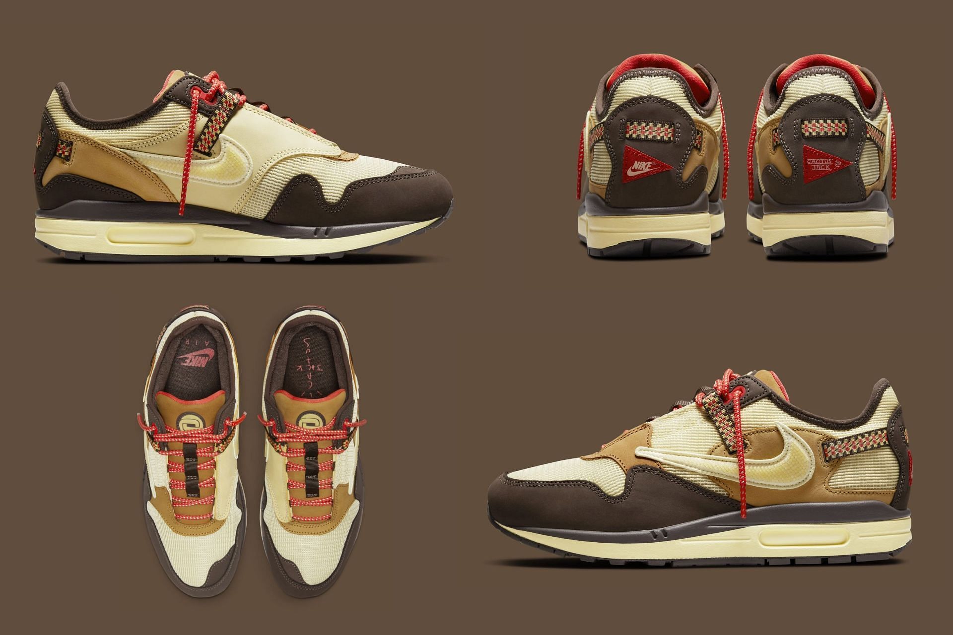 Here&#039;s a detailed look at the collab&#039;s Air Max 1 shoes (Image via Sportskeeda)