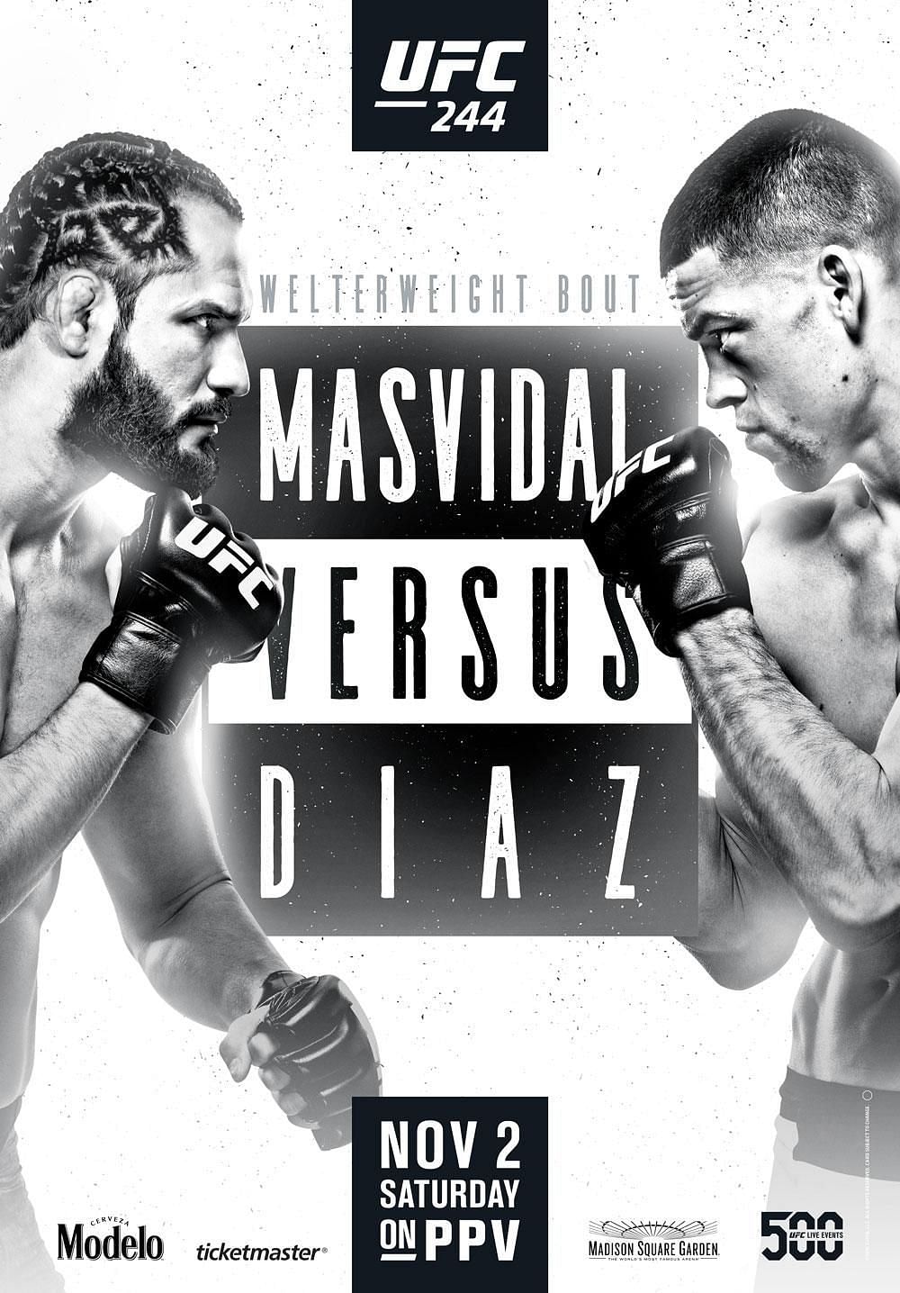 Masvidal vs. Diaz poster [Image via @espnmma on Instagram]