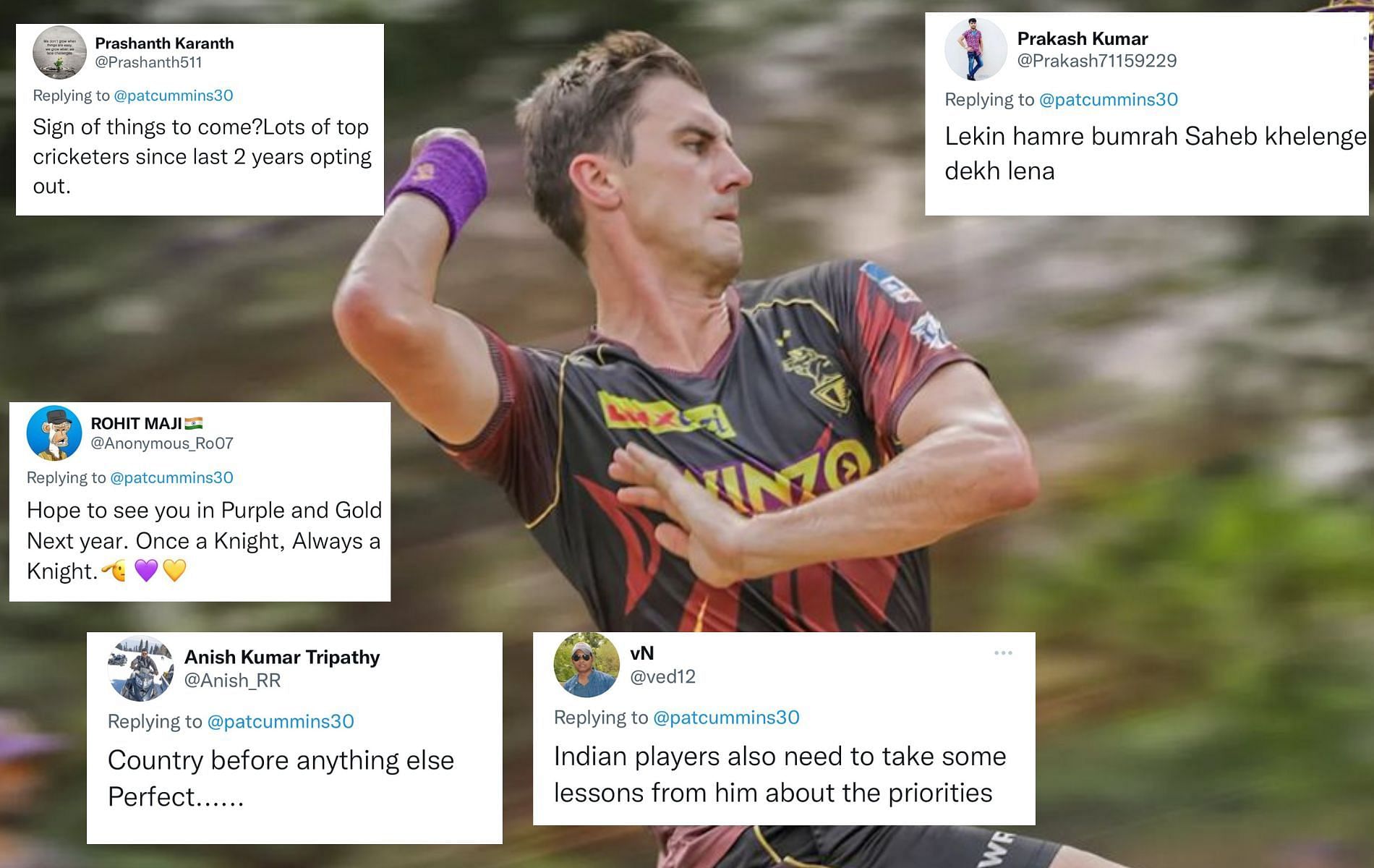 Pat Cummins has played 42 IPL matches in his career. (Pics: Twitter)