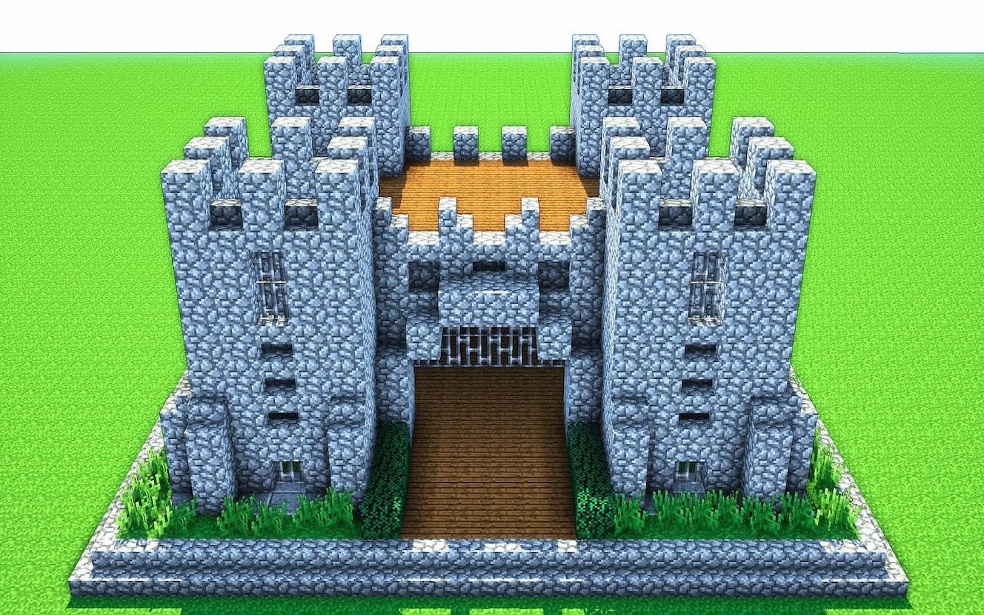 Castles are a fun and challenging build in Minecraft (Image via YouTube/A1MOSTADDICTED MINECRAFT)