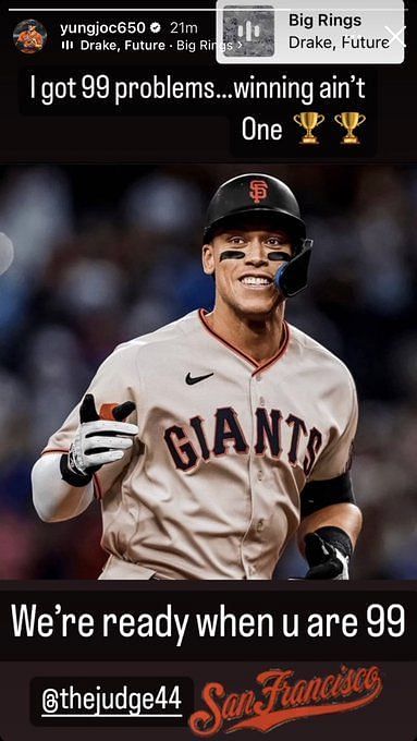 Warriors Steph Curry recruits Aaron Judge for Giants - Golden State Of Mind