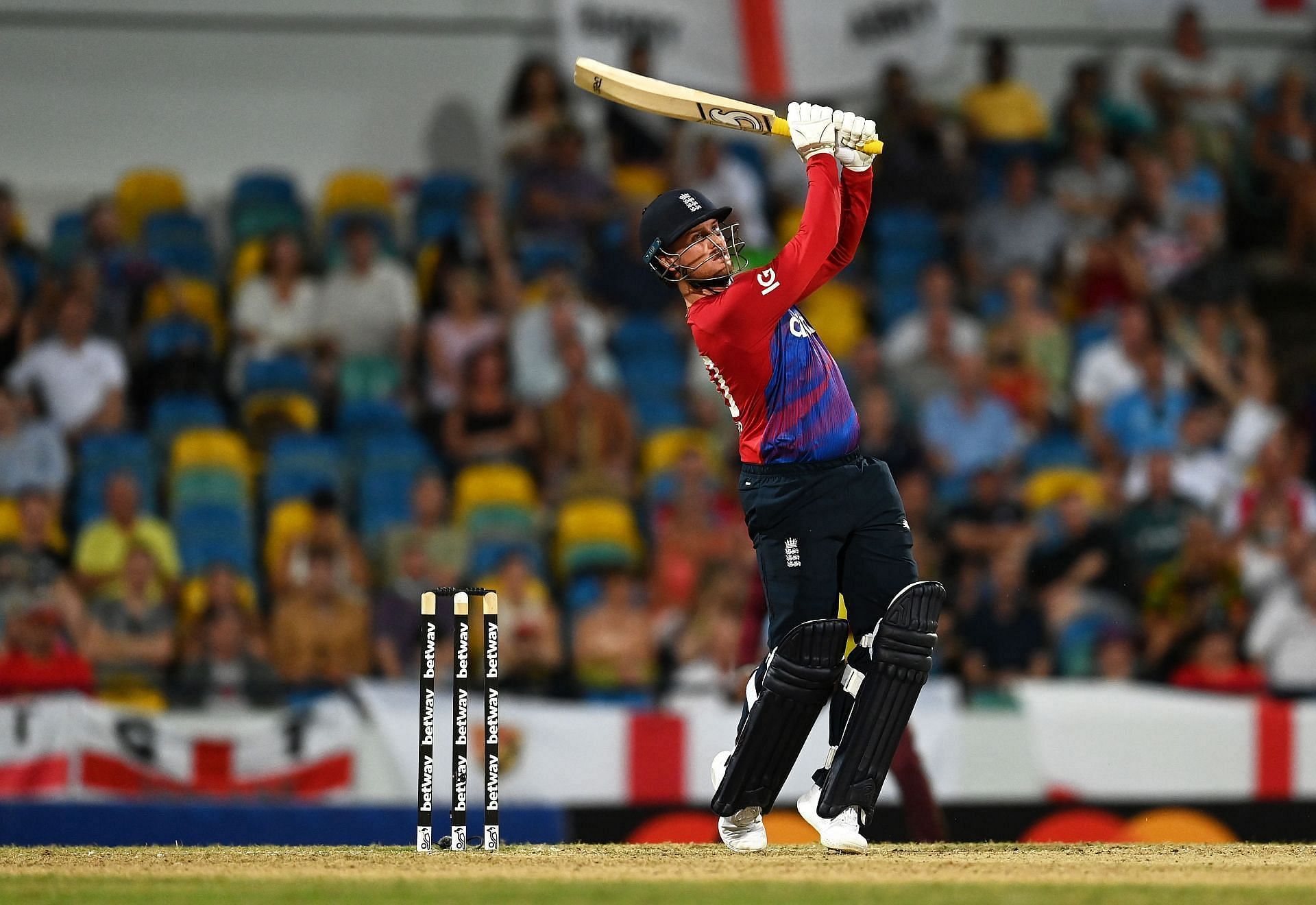 England opener Jason Roy was dropped for the T20 World Cup over his poor form. Pic: Getty Images