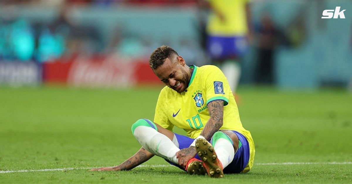 Neymar suffered twisted ankle in Brazil