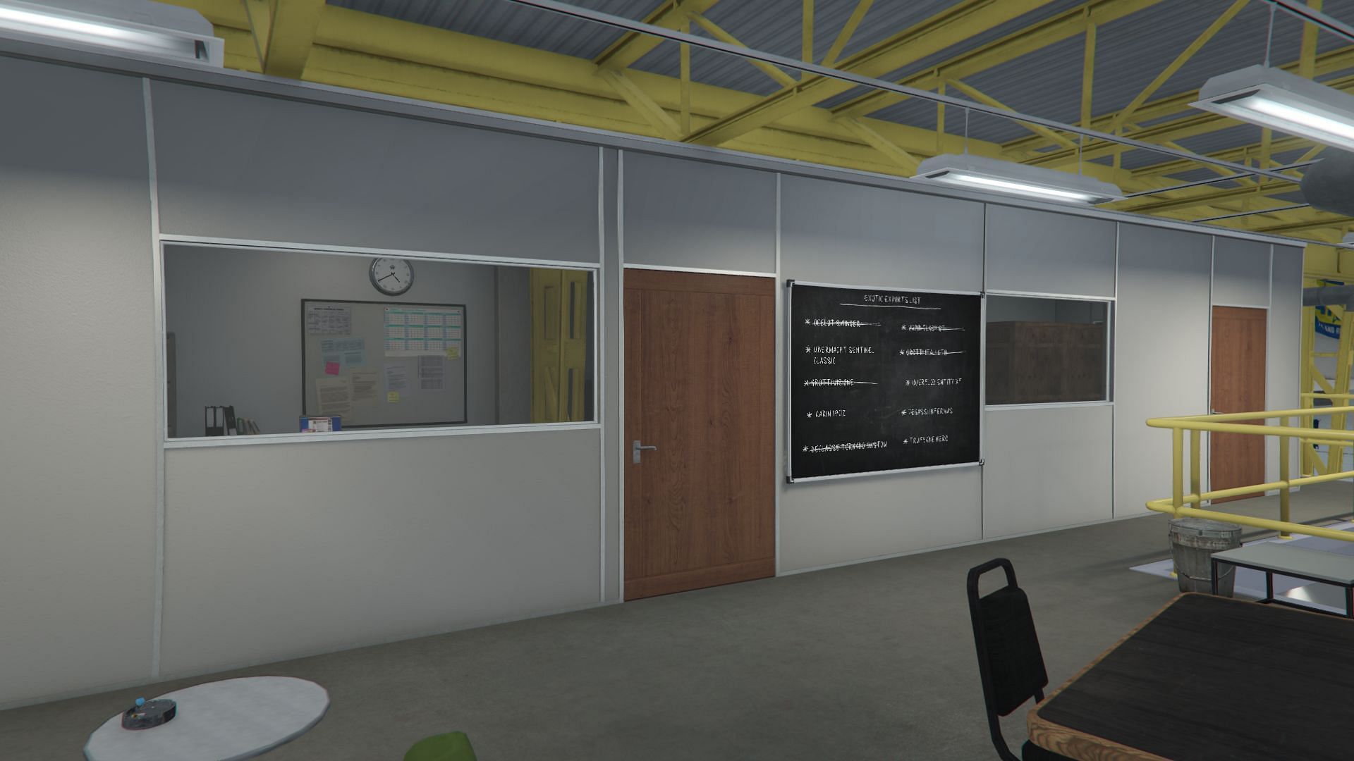 You can see the Exotic Exports blackboard in this screenshot (Image via Rockstar Games)