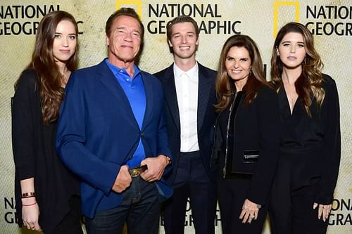 Christina Schwarzenegger, Arnold Schwarzenegger, Patrick Schwarzenegger, Maria Shriver, and Katherine Schwarzenegger