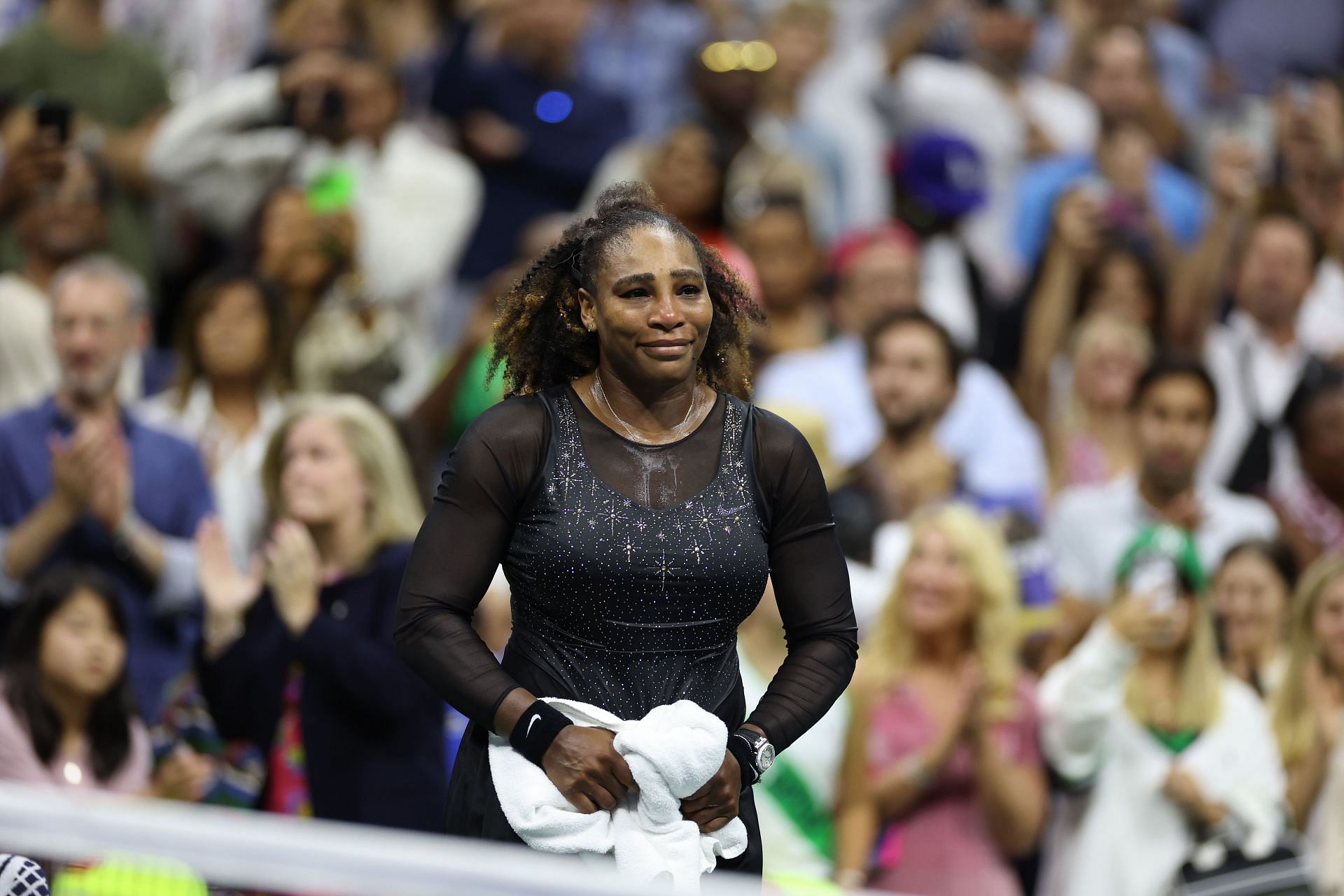Serena Williams after her third-round match at the US Open